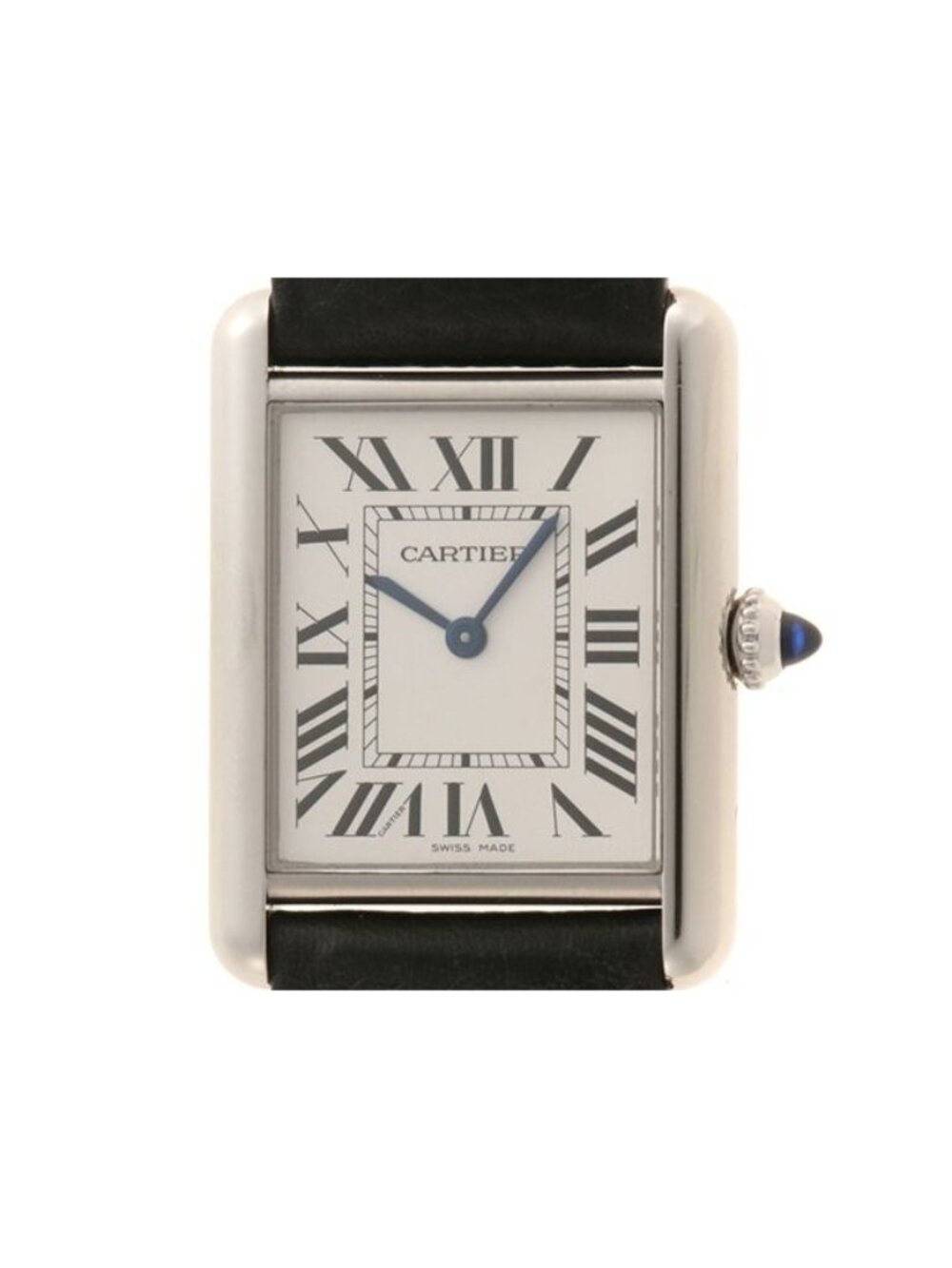 Cartier Tank Must de Cartier LM Silver Watch Stainless Steel Quartz